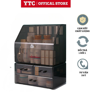 YTC- Kệ Mỹ Phẩm Cao Cấp- Hộp Đựng Đồ Trang Điểm Mẫu Mới Trong Suốt Sang trọng