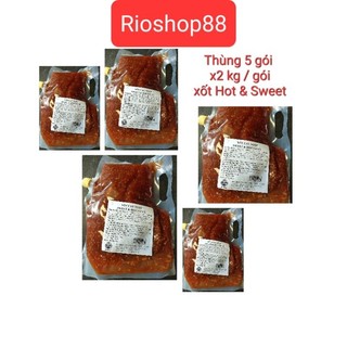 1 Thùng xốt Hot & sweet 5 gói x2 kg, xốt gà rán Ottogi, sốt gà rán vị ngọt Hàn Quốc