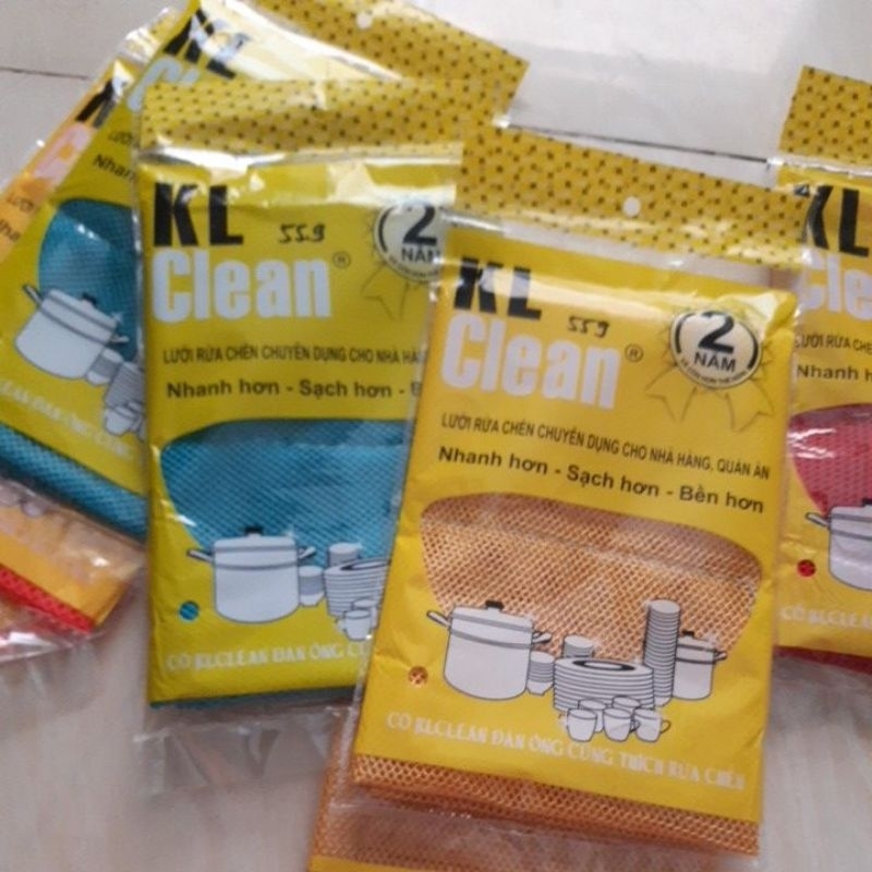 Lưới Rửa Chén Bát Cao Cấp KL CLEAN, Loại Tốt Bền Đến 2 Năm