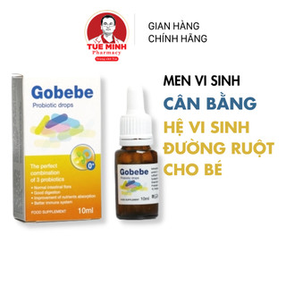 [Chính Hãng] Siro Uống Men Vi Sinh Cho Bé GOBEBE 10ml Tăng Cường Lợi Khuẩn Đường Ruột, Giảm Táo Bón, Rối Loạn Tiêu Hóa