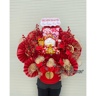 in banner theo yêu cầu ( chỉ bán kèm hoa)