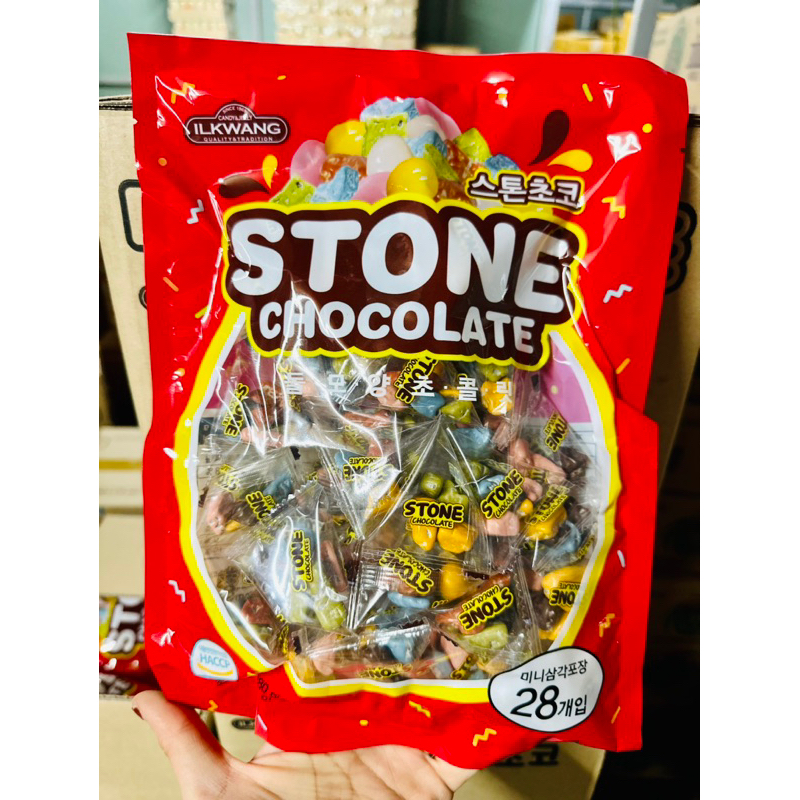 KẸO SỎI SOCOLA STONE CHOCOLATE 280G - 28 chiếc