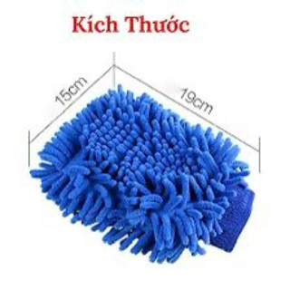 Bao tay rửa xe san hô xuất xứ việt nam chất liệu vải giúp lau xe anh toàn , sạch sẽ , bóng loáng