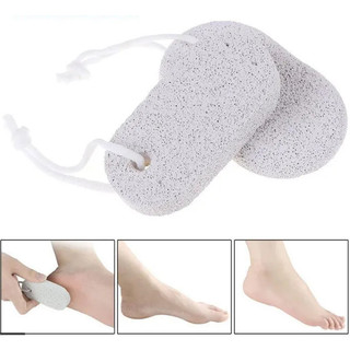 Đá bọt biển chà gót chân, đá chà chân tẩy sạch da chết, đá bọt chà chân màu trắng có dây treo sử dụng tiện lợi
