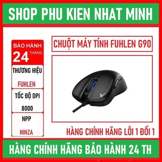 Chuột fuhlen g90 ninza phân phối - chuột gaming giá rẻ led rgb chính hãng bh 24 tháng