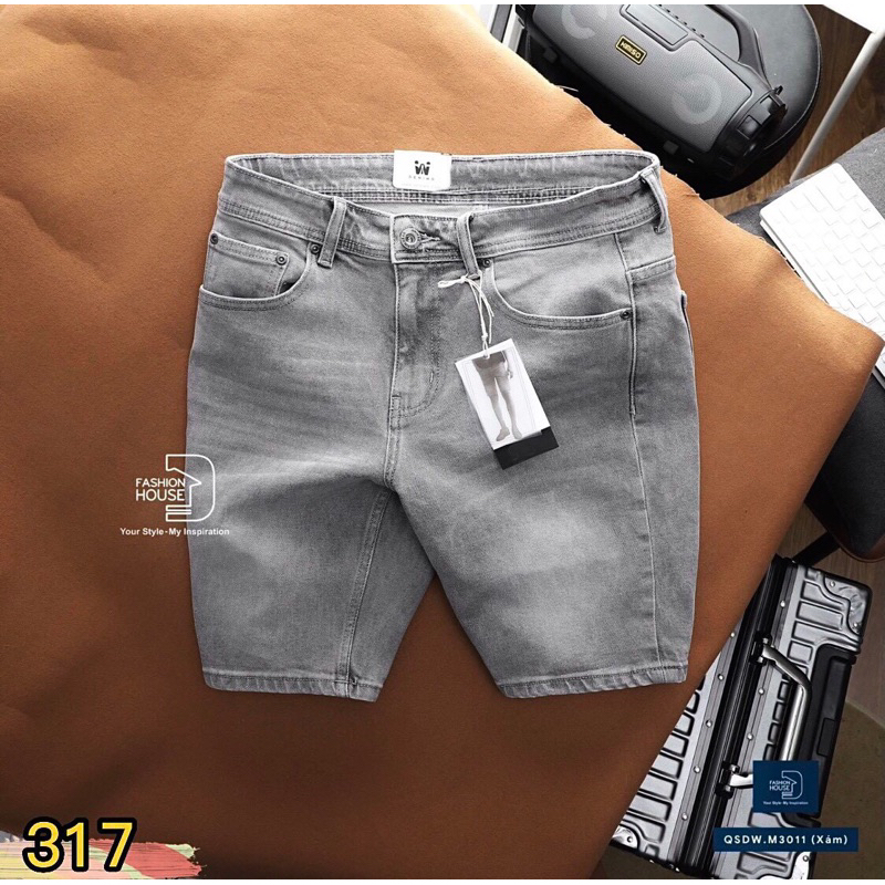 Quần Short Jean nam BigSize 40kg-90kg Chất vải Denim co giãn 4 chiều, Chuẩn From dáng