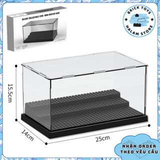 [Có sẵn] Hộp trưng bày minifigures 3 tầng Mica loại 1 cho mô hình lắp ráp - Display Box chống bụi
