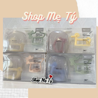 (KÈM 1 HỘP ĐỰNG) Set gặm nướu Moyuum Silicon Cao Cấp Hàn Quốc cho bé từ 3 tháng