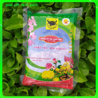 Phân Bón Đầu Trâu NPK 17-12-7 Đa Dinh Dưỡng dùng cho hoa cây, cây cảnh-Gói 200g