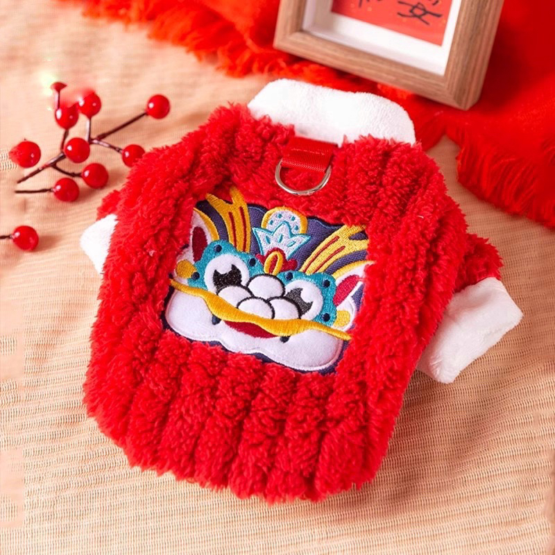 Áo tết cho chó mèo 2024, áo tết thú cưng đón tết năm mới BECHON