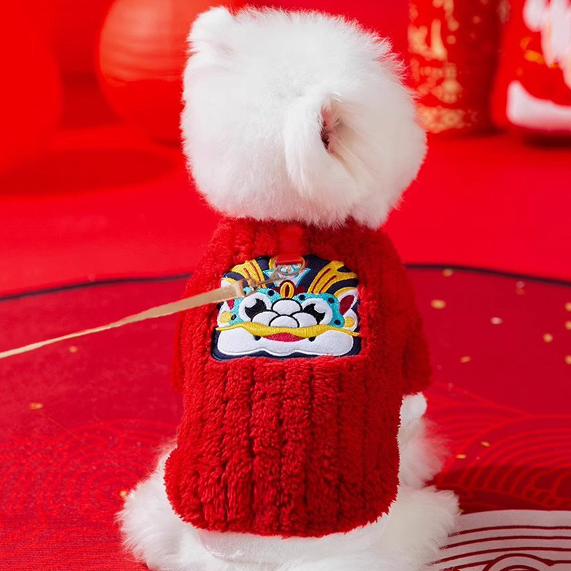 Áo tết cho chó mèo 2024, áo tết thú cưng đón tết năm mới BECHON