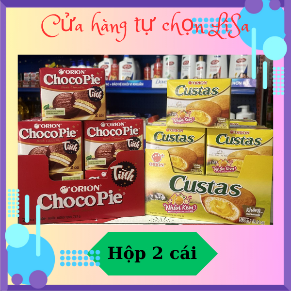 Bánh ChocoPie Orion/ bánh Custas hộp 2 cái