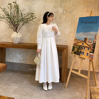 𝐇𝐚𝐧 𝐃𝐫𝐞𝐬𝐬 (𝐋𝐢𝐧𝐞𝐧) (Váy dài tay xếp ly dưới)