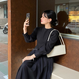 𝐇𝐚𝐧 𝐃𝐫𝐞𝐬𝐬 (𝐋𝐢𝐧𝐞𝐧) (Váy dài tay xếp ly dưới)