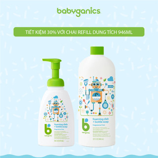 Nước rửa bình Babyganics 473ml