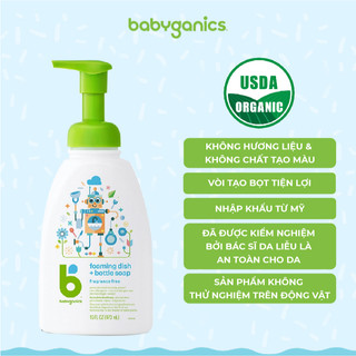 Nước rửa bình Babyganics 473ml