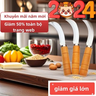Dao cắt chuối inox, dao đao nhỏ, dao dứa, dao mít, dao làm bếp, dao cắt hoa quả, liềm gia dụng