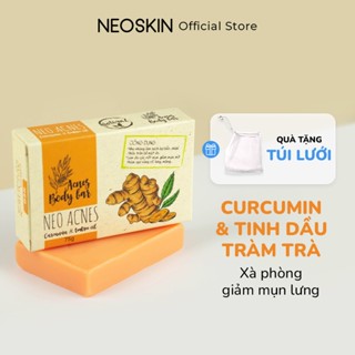 Xà Phòng Nghệ Giảm Mụn Lưng, Thâm Mông, Trắng Da NEOSKIN 75gr (Cục)