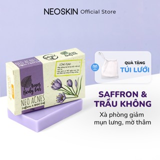 Xà Phòng Giúp Giảm Mụn Lưng NEO ACNES Chiết Xuất Từ Saffron và Lá trầu Không LA BEAUTÉ 75g
