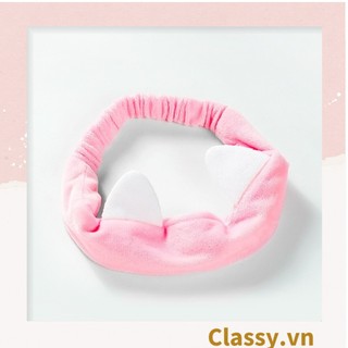 Băng Đô bờm tóc hình Tai Mèo Rửa Mặt Makeup Co Giãn Siêu Dễ Thương 22 X 10 CM