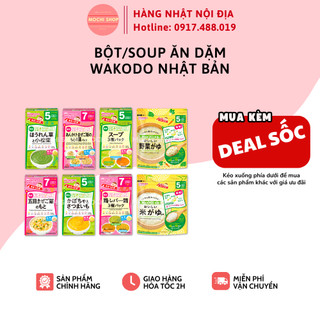 Bột/Soup ăn dặm Wakodo Nhật bản, cho bé từ 5 - 7 tháng - Mochishop