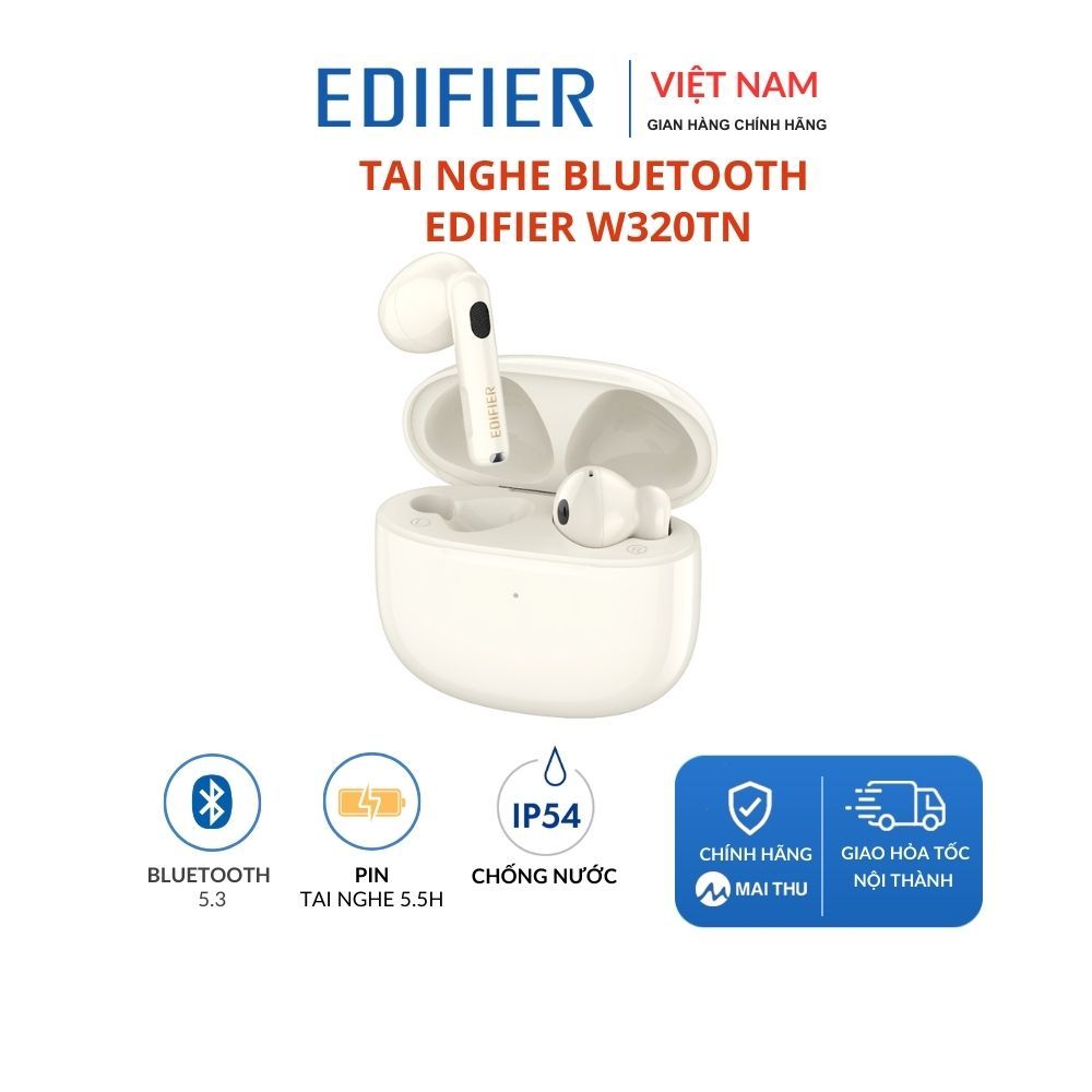 Tai nghe Bluetooth EDIFIER W320TN -  Chống ồn chủ động - Hàng chính hãng