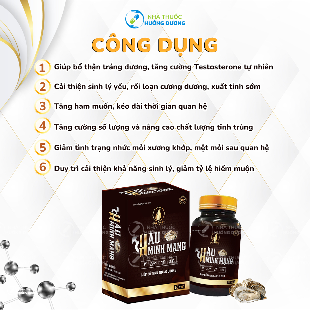 HÀU MINH MẠNG - Tinh Chất Hàu Biển Cao Cấp Giúp Tăng Cường Sinh Lý Nam