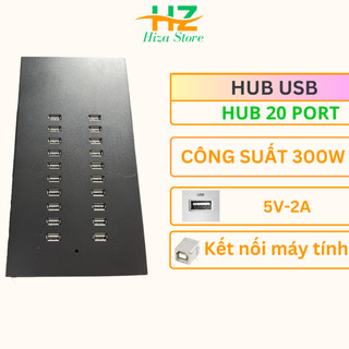 Hub usb 20 cổng, bộ chia 20 cổng usb công suất 300w dùng mở rộng cổng usb của máy tính