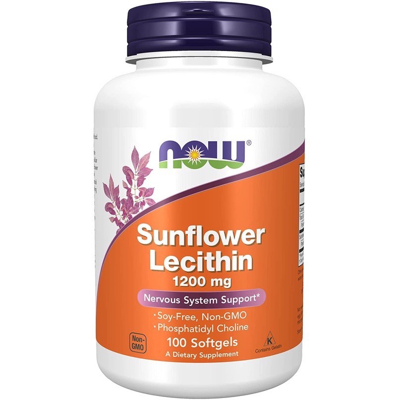Viên uống Now Sunflower Lecithin Mỹ hỗ trợ chống tắc tia sữa 1200mg - Mẹ Rofi