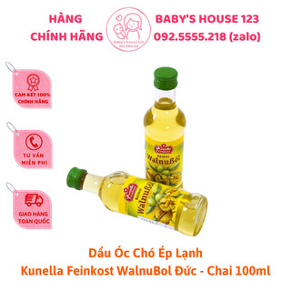 Dầu óc chó kunella feinkost đức 100ml cho bé 6m+