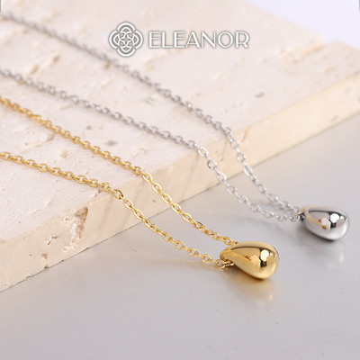 Dây chuyền nữ titan Eleanor Accessories hình giọt nước vòng cổ basic phụ kiện trang sức 0010