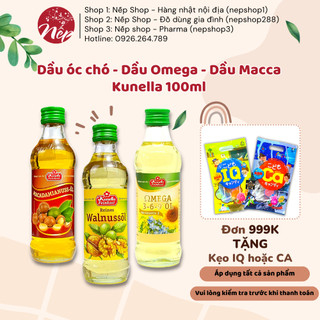 Dầu óc chó - Omega - Macca Kunella 100ml (Đức) Kunella cho bé ăn dặm từ 6 tháng - Nếp Shop