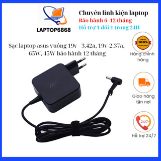 Sạc laptop asus 19v - 65W, 45W đầu trung cho dòng máy Vivobook S14, S15, S16, S17, X seri ZIN 100%
