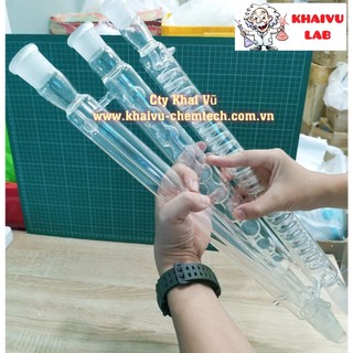 Ống sinh hàn, ngưng tụ xoắn, thẳng, bầu thí nghiệm dài 30cm