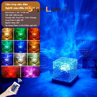 Ins trực tuyến đèn ngủ kiểu ngọn lửa xoay được sáng tạo cạnh giường phòng ngủ