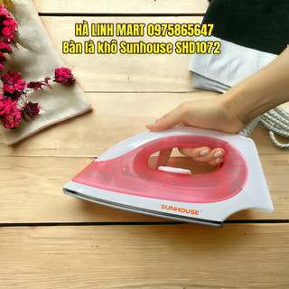 Bàn là khô Sunhouse SHD1072 - Công suất: 1100W, Cảm biến nhiệt đóng ngắt an toàn, Bảo hành 12 tháng