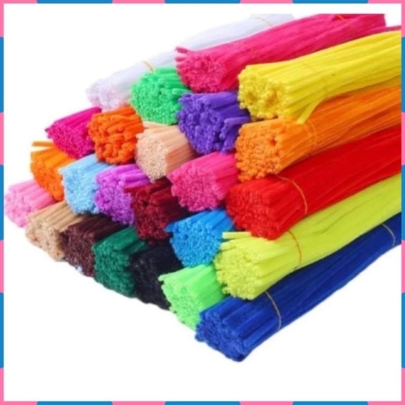 (Bán sỉ) bó 100 sợi kẽm nhung dùng làm hoa handmade, trang trí decor, làm đồ chơi cho bé