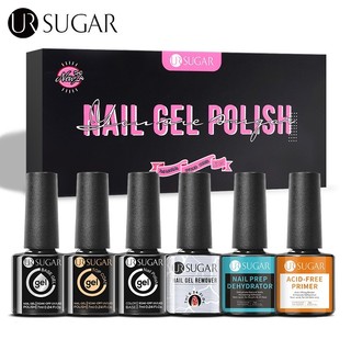 Ur sugar sơn gel set top base cứng móng phá gel nail dehydrator primer nail art sơn móng tay gel 7ml