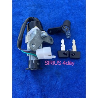 Bộ Ổ Khoá trước sau yamaha Sirius (2dây - 4dây)