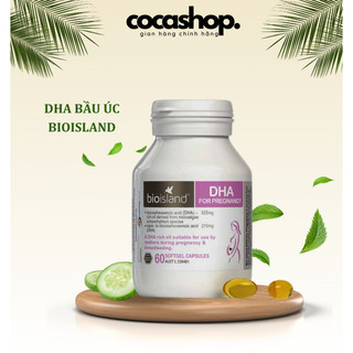 DHA bầu Úc Bio Island DHA for Pregnancy bổ sung DHA vitamin cho bà bầu 60 viên