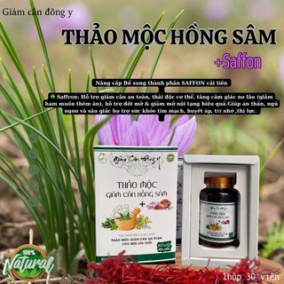 Thảo mộc hồng sâm saffron hộp 30 viên