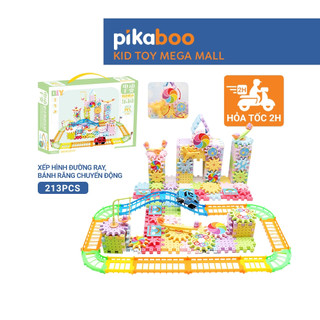 Đồ chơi xếp hình đường ray bánh răng chuyển động Pikaboo,đa dạng các tính năng bổ ích giúp bé phát triển tư duy sáng tạo