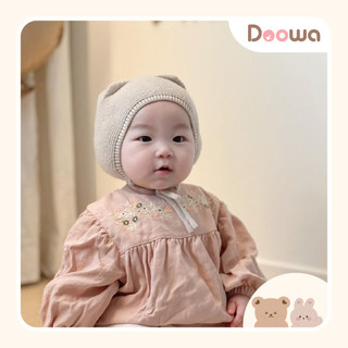 Mũ len tai mèo buộc dây dễ thương phong cách hàn quốc cho bé