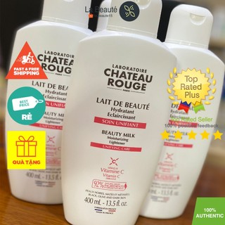 Chateau Rouge Paris Lait De Beauté - Dưỡng Thể Giúp Trắng Da 400ml [Mẫu Mới]