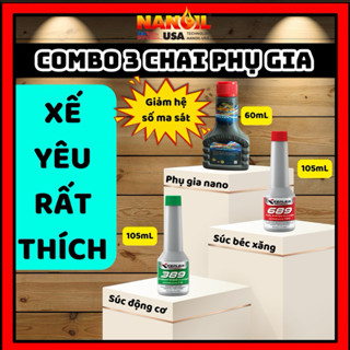  Combo 3 chai phụ gia chuyên dành cho xe máy   phụ gia nano phụ gia súc động cơ phụ gia súc béc xăng   siêu đỉnh 