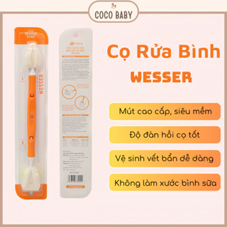 Dụng cụ cọ rửa bình sữa đa năng 2 đầu Wesser