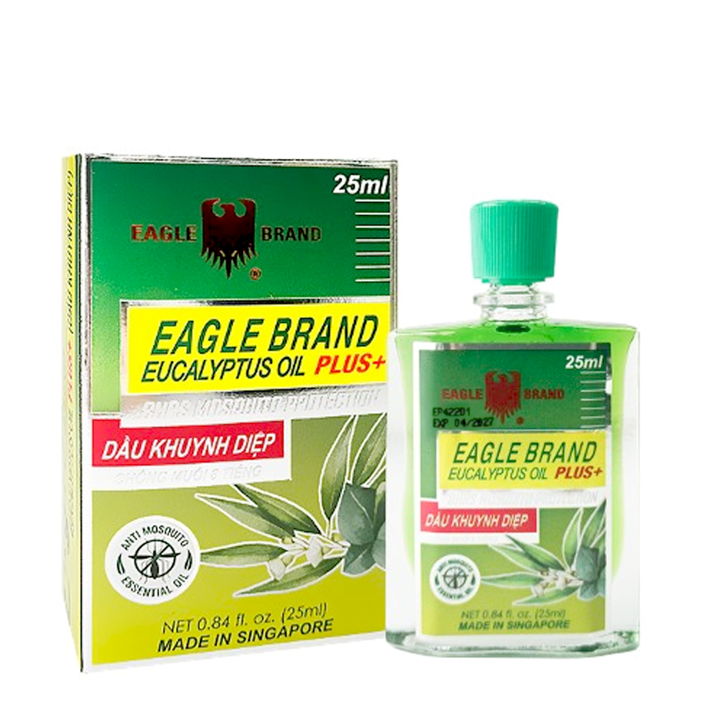 Dầu khuynh diệp EAGLE BRAND Singapore chống muỗi 8 tiếng (Chai 25ml)