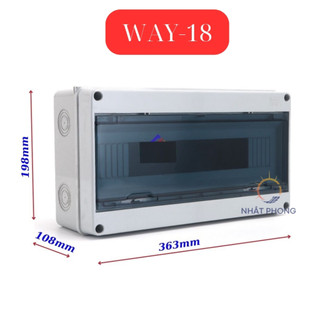 Hộp điện tủ điện nhựa WAY-18 chất liệu ABS cao cấp lắp nổi chống nước