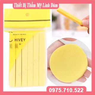 Mút rửa mặt bọt biển, mút rửa mặt Chivey loại 1, 1 gói 12 miếng