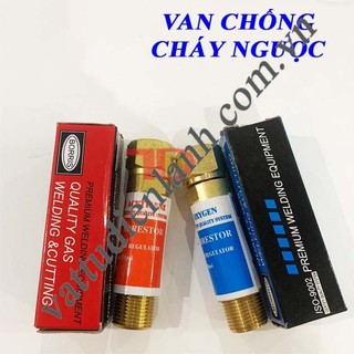 Van chống cháy ngược, van đồng hồ gió đá ren 16mm và 14mm